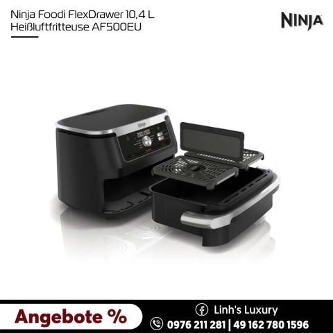 Nồi Chiên Không Dầu Ninja Foodi FlexDrawer màu đen AF500EU