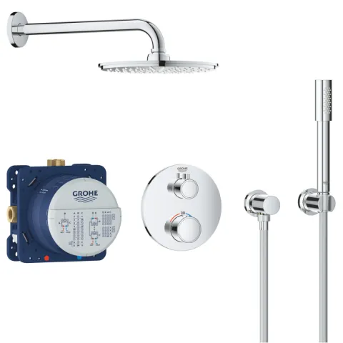 Bộ sen âm GROHE Grohtherm mit Rainshower Cosmopolitan 210 Design rund Chrom 34732000