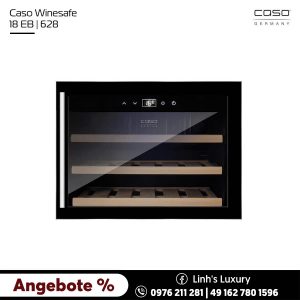 Tủ lạnh giữ rượu CASO 18 Đen EB | 628