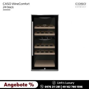 Tủ giữ rượu CASO WineComfort 24 Black