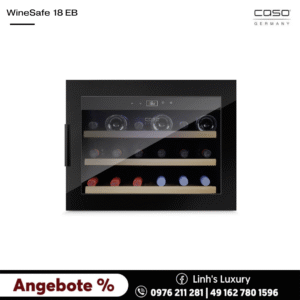 Tủ bảo quản rượu CASO WineSafe 18 EB black - 627