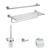 Hansgrohe Logis Universal Bath-accessory set 5 in 1 - 41728000 - Bộ phụ kiện nhà tắm