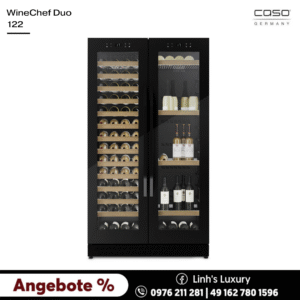 Tủ Bảo Quản Rượu WineChef Duo 122 Black - 674