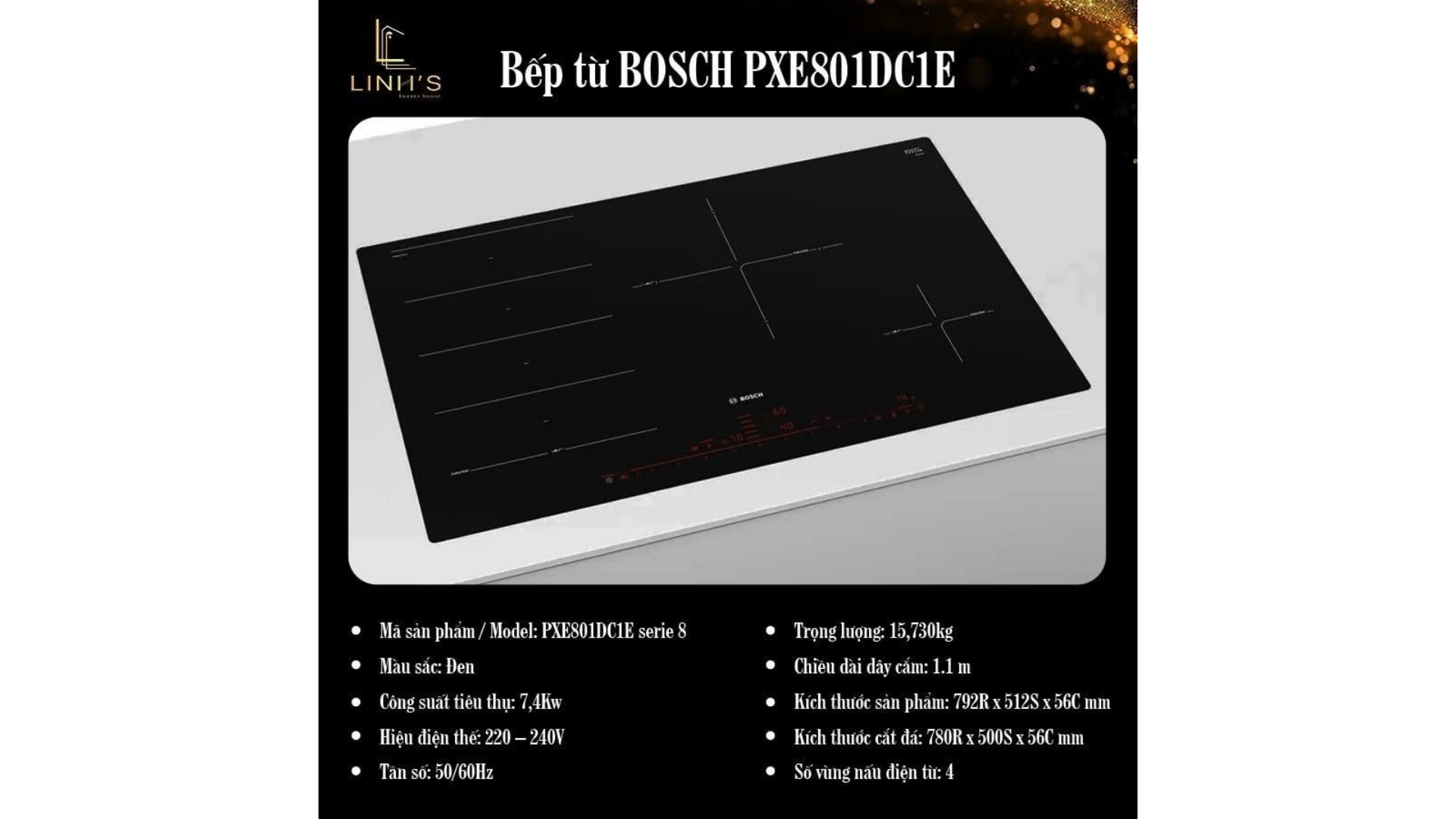 Bếp Từ Bosch Nhập Khẩu | Linh's Luxury